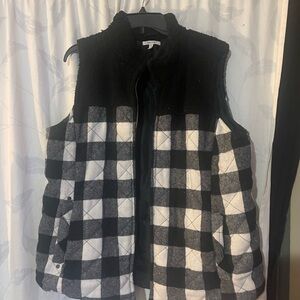 Maurices Black Textured Vest